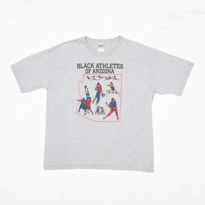 Vtg Y2k Black Athletes of Arizona 2006 Reunion Phx AZ Gray Mens Graphic T Shirt
